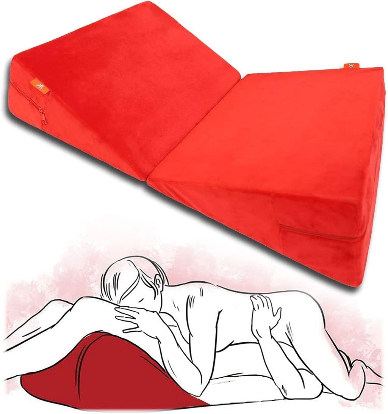 2 x Sex Pillow Cushion Triangle for Couples for Sleep Aid | Position Adult Toy Women Black Couple Furniture Portable Ramp Support Triangle Positioning