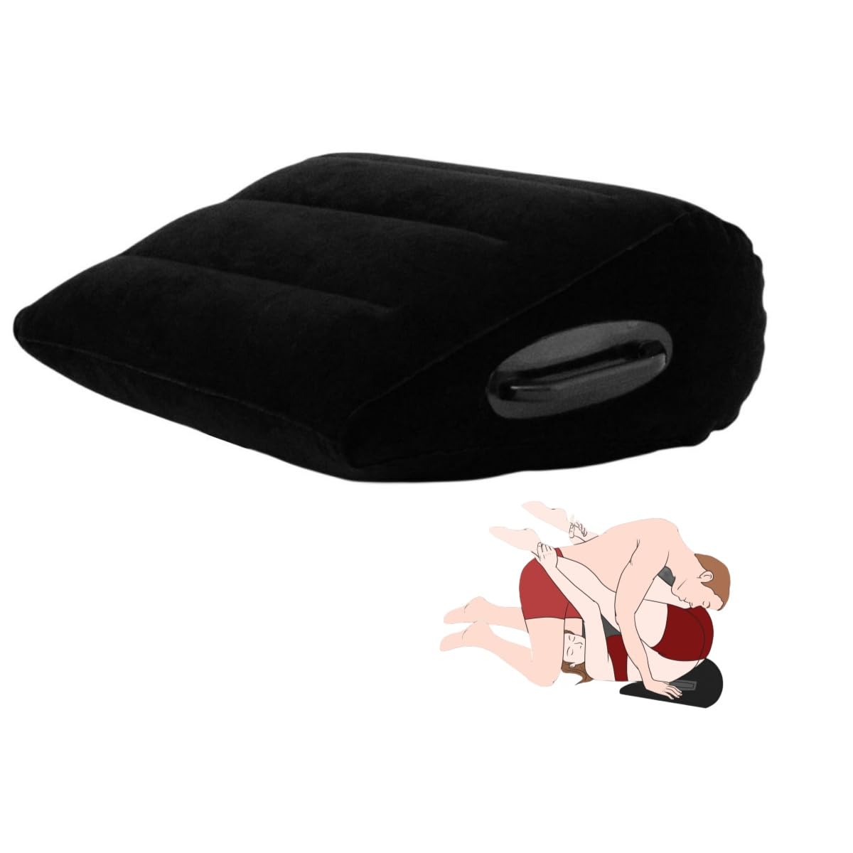 Sex Toys Pillow Sex Furniture Inflatable Ramp Pillow Sex Position Inflatable Cushion for Couples Positioning for Deeper Position Support Pillow Multi-Function Pillow