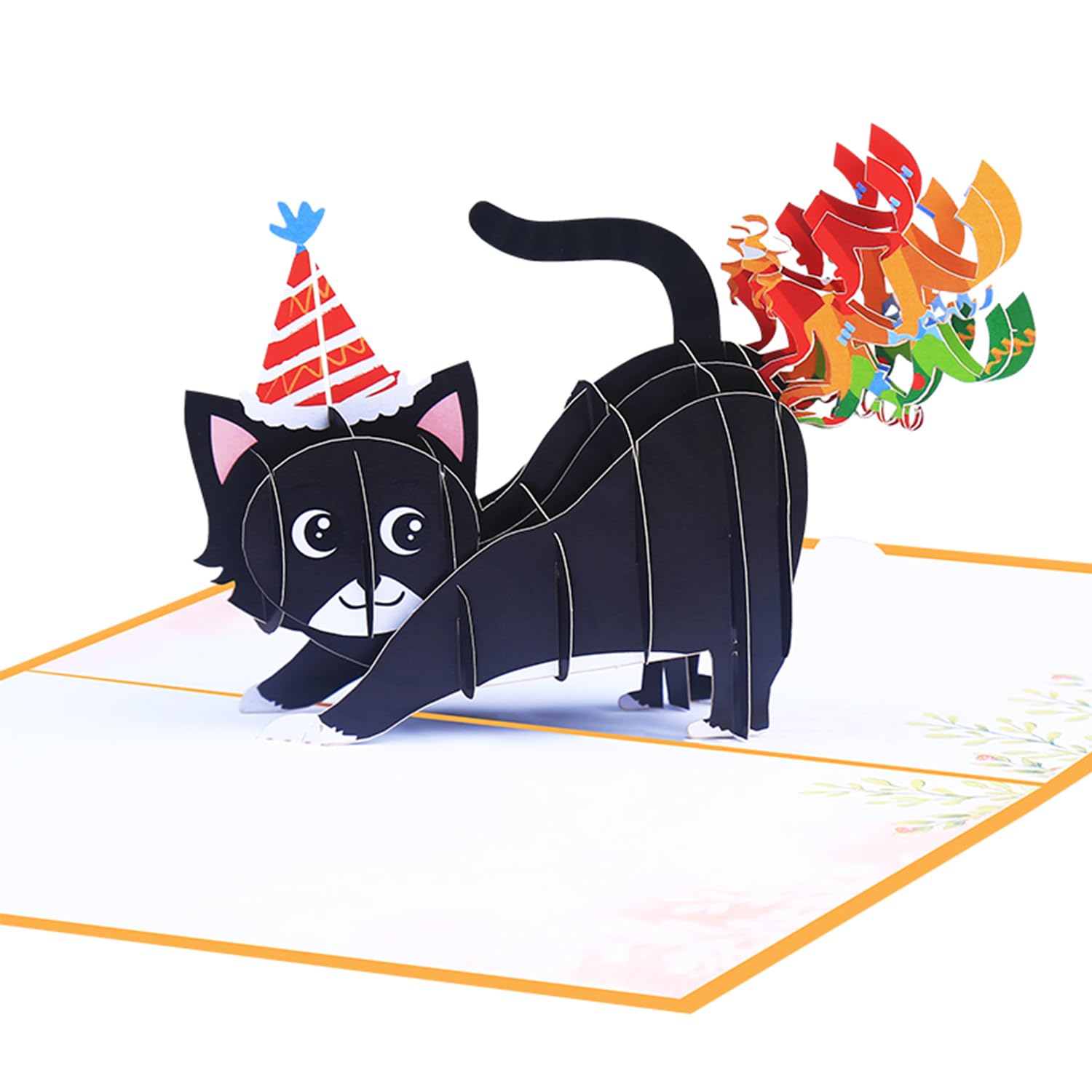 Funny Cat Pop Up Birthday Card, Funny 3D Birthday Cards for Adults and Kids with Envelopes, Handmade Gifts for Cat Mom, Dad, Friend and Every Cat Lover