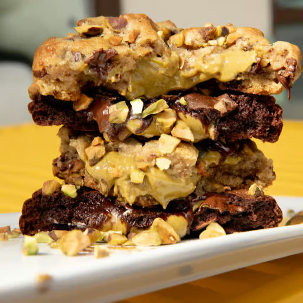 Pistachio Dubai Triple Chocolate Cookie