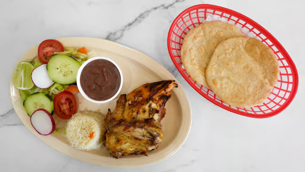 Plato de gallina asada