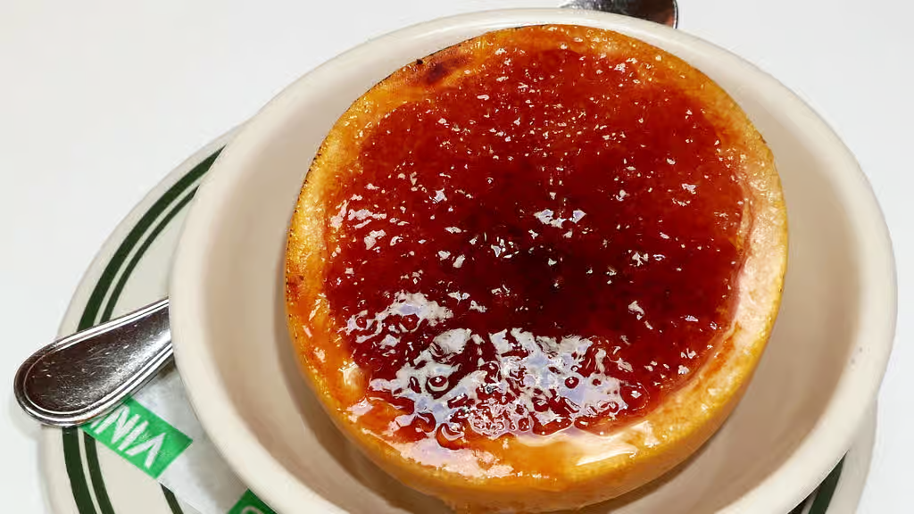 bruleed grapefruit